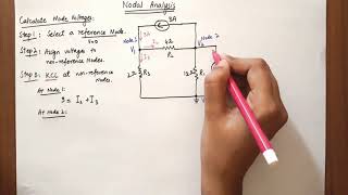 Nodal Analysis Problem Solution Steps [upl. by Terriss]