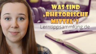 Rhetorische Mittel  Was ist das  Lerntippsammlungde [upl. by Cirdor831]