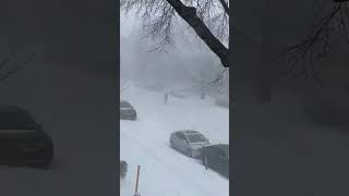 Current visuals from Montréal Québec Canada 🇨🇦 expecting up to 40cm of snow ❄️🌨️🥶 [upl. by Poucher]