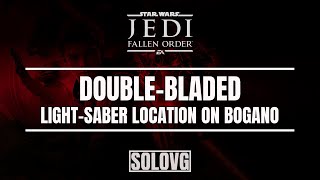 STAR WARS JEDI FALLEN ORDER  DoubleBladed Lightsaber Location on Bogano [upl. by Amalie48]