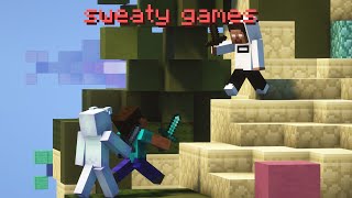 SWEATY Bedwars Games [upl. by Adnah]