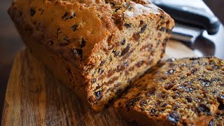 TRADITIONAL IRISH BARMBRACK RECIPE IRISH TEA BREAD BÁIRÍN BREAC [upl. by Neelrahc]