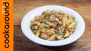 Penne con funghi e prosciutto cotto [upl. by Halsey124]