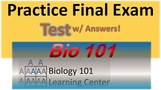 Biology Final Exam Review  Biology Practice Final  Bio 101 Test MCQs [upl. by Burnsed524]