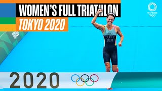 Womens FULL Triathlon 🏊‍♀️🚴‍♀️🏃‍♀️  Tokyo Replays [upl. by Louls]