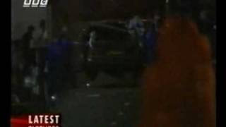 Princess Dianas car crash BBC rolling news footage [upl. by Harrat]