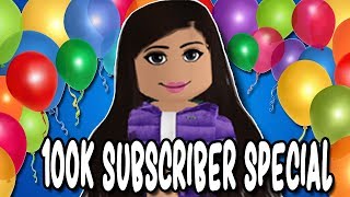 CELEBRATING 100K SUBS THANK YOU  Face Reveal  Roblox Amberry [upl. by Chrysa189]