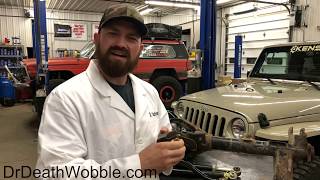 How to FIX Death Wobble in a Jeep Wrangler  TRACK BARS Explained [upl. by Dumm]