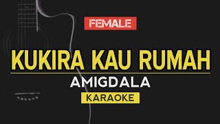 Kukira Kau Rumah  AMIGDALA Karaoke [upl. by Rebmac]