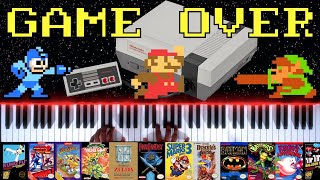 50 NES quotGame Overquot Themes on Piano [upl. by Suzanna]