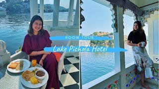 Lake Pichola Hotel In Udaipur  Room Tour Breakfast Buffet Sunset Boat Ride  Golgappa Girl [upl. by Eyahs305]