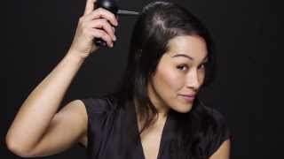 How to Get Fuller Hair by Applying Toppik Hair Building Fibers Featuring Melina [upl. by Atsirt]