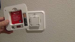 Replace Home Thermostat BatteryHoneywell T4 Pro Programmable [upl. by Cedar]