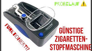 Elektrische Zigarettenstopfmaschine  unboxing amp Probestopfen Günstiges China Ding 😉  15€ [upl. by Urias652]