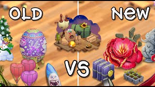 NEW Seasonal Shanty Changes  Island Comparison My Singing Monsters [upl. by Vallie]