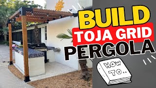 HOW TO Build a Toja Grid Pergola Outdoor Kitchen Series  Part IV [upl. by Lian]