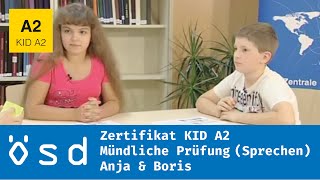 ÖSD Zertifikat KID A2 – Mündliche Prüfung Sprechen [upl. by Kelila]