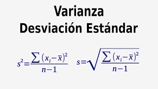 Cómo calcular la Varianza y Desviacion Estándar [upl. by Cirillo]