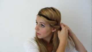 Haarbandfrisur  Rolltechnik  Frisuren Freitag  Lovethecosmetics [upl. by Latea]