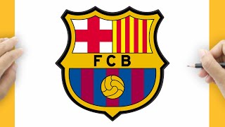 How to Draw the FC Barcelona Logo [upl. by Corrie]