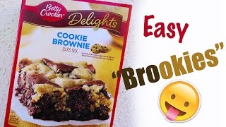 How to bake Betty Crocker Delights  Cookie Brownie 👅  How to make  Sloyi Legu [upl. by Onavlis562]