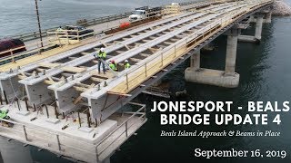 Jonesport  Beals Island Bridge  Update 4 September 16 2019 [upl. by Najed]