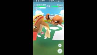 Pokemon GO Pidgeot vs Kingler [upl. by Myrtie]