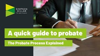 What is Probate The Probate Process Explained [upl. by Loginov]