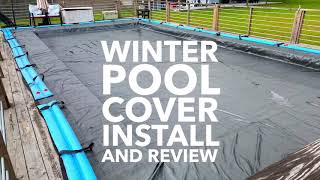 Doheny’s Winter Cover with Water Bags  Install and Review [upl. by Waine]