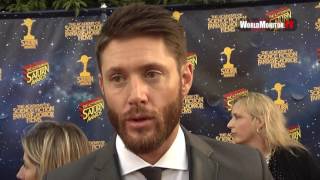 Jensen Ackles Hilarious Interview at 42nd Annual Saturn Awards [upl. by Anahsor]