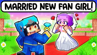 Omz MARRIED A NEW CRAZY FAN GIRL in Minecraft [upl. by Letnahs]