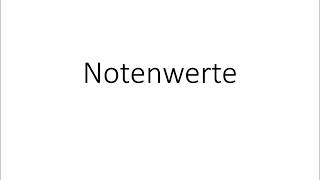 Musik Notenwerte und Pausen kurz und einfach erklärt [upl. by Firmin]