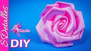 Como hacer flores Flores de Tela  9  Video 115  SDetalles  DIY [upl. by Rednirah]