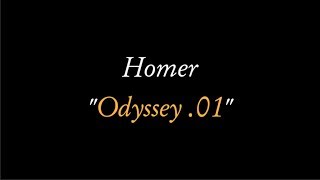 Homer Odyssey rhapsody 01 audiobook spoken in reconstructed Ancient Greek [upl. by Auqinal]