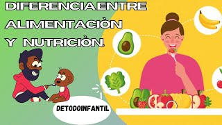 DIFERENCIA ENTRE ALIMENTACIÓN Y NUTRICIÓN [upl. by Tteraj]