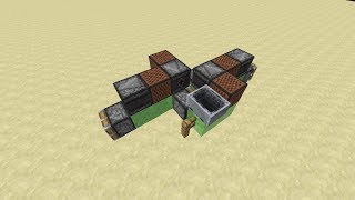 Simple 2Way Controllable Flying Machine  Minecraft Tutorial [upl. by Anirbaz166]