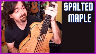 Kala Spalted Maple UBass Review and Demo [upl. by Anhpad831]