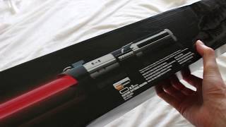 Star Wars The Black Series Darth Vader Force FX lightsaber unboxing [upl. by Vokay]