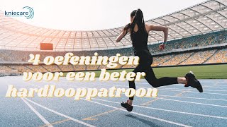 Hardloop techniek oefeningen  4 oefeningen voor een beter hardlooppatroon [upl. by Nanis]