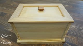 Woodworking  Wooden box with finger joints  Ahsap kutu yapimi [upl. by Anitsua62]