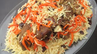 Afghani Kabuli Pulao Recipe  Qabili  Ramazan Special Recipe قابلی پلو گوشت گوسفند مخصوص رمضان [upl. by Annayi]