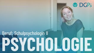 Berufe in der Psychologie Schulpsychologie Langversion [upl. by Aicelaf]