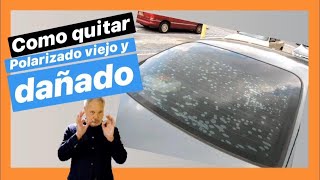 Como QUITAR POLARIZADO de auto FACIL Y RAPIDO [upl. by Oinotnanauj630]