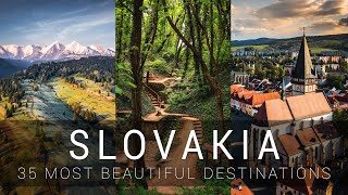 SLOVAKIA  35 most beautiful destinations  Cinematic video [upl. by Sirrom]