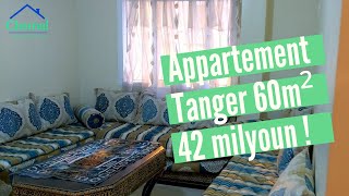 Appartement tanger 60 m²  42 milyoun [upl. by Kcinnay693]