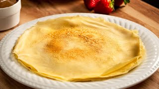 How to Make Crepes  Thin French Crepe Recipe [upl. by Lamee]