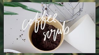 DIY DURT COFFEE SCRUB  abetweene [upl. by Airdnassac]