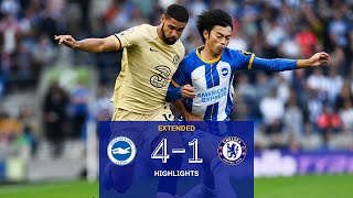 Brighton 41 Chelsea  Premier League Extended Highlights [upl. by Nnyleak]