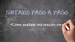 Sintaxis paso a paso [upl. by Astor]