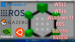 Installing WSL WSLg Ubuntu and ROS on Windows 11 with NVIDIA Graphics Support in Linux GUI Apps [upl. by Trawets638]